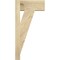 Ekena Millwork Traditional Block Rough Sawn Outlooker, Douglas Fir, 6"W x 12"D x 24"H OUT06X12X24TRA05RDF - alternate 2